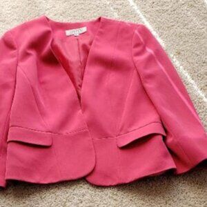 Kasper Raspberry Spring Open Jacket with ¾ quarter sleeves